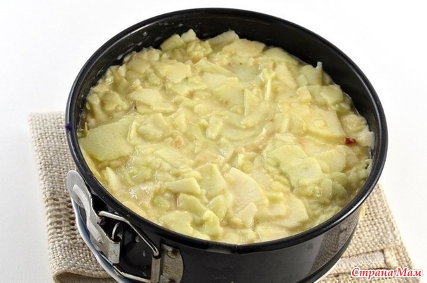 «Невидимый» яблочный пирог.