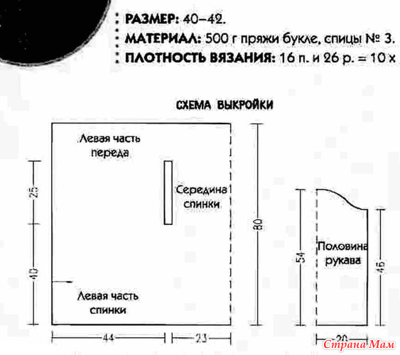 Кардиган из буклированной пряжи спицами схемы и описание