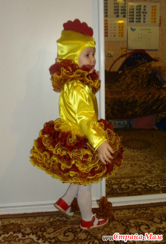 Карнавальный костюм Курочка Пеструшка, рост 110 см фото