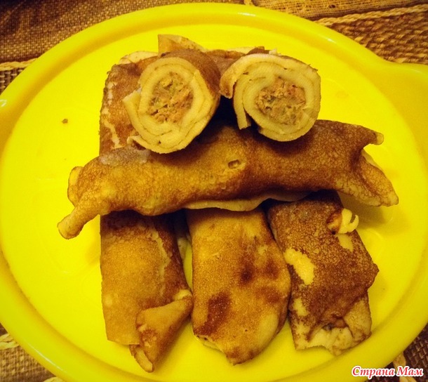 Блины, просто блинчики с мясом, но...:-)))