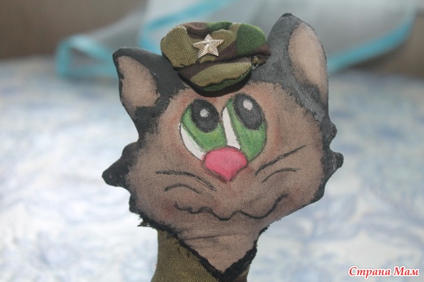 . Кот-военный на 23 февраля