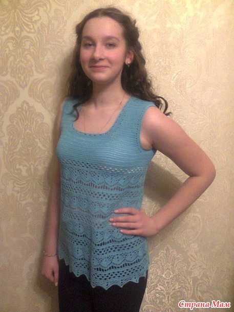 Ажурный топ