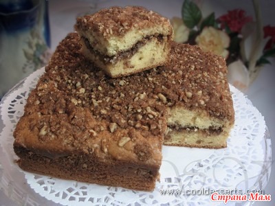 ��������-�������� ����� (Sour Cream Crumble Coffee Cake)