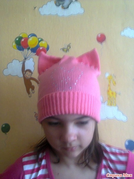 Розовая шапочка, "кошка '', кофточка