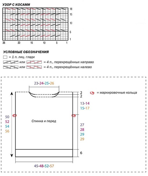 Безрукавка плетеным узором.