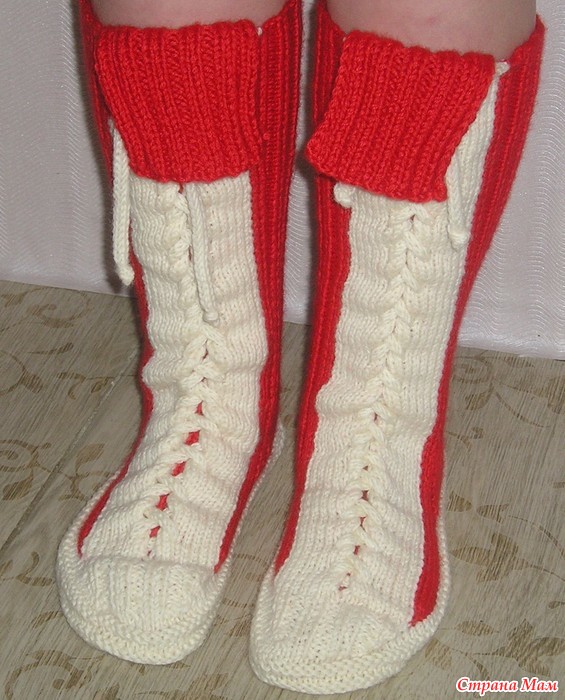 Носки со шнурками