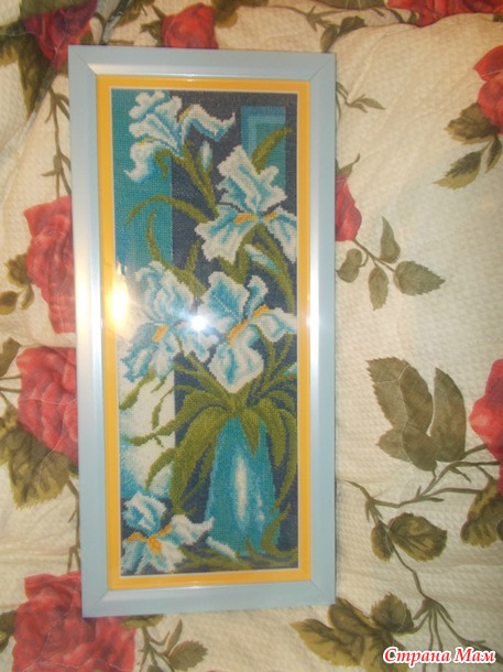 Ромашки вьюнки ирисы триптих.)