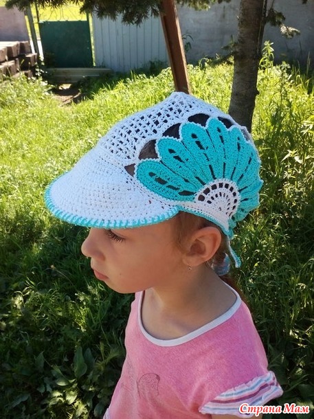 Кепочка крючком для доченьки