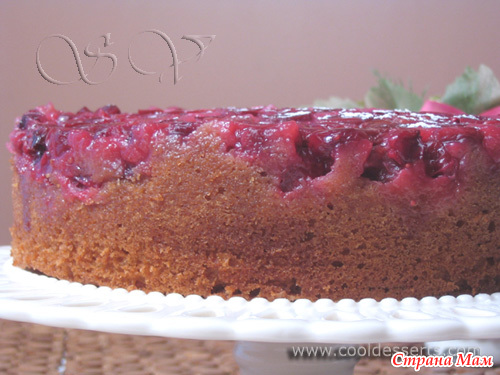 ����������� ���������� ����� (Upside-Down Cranberry Cake)