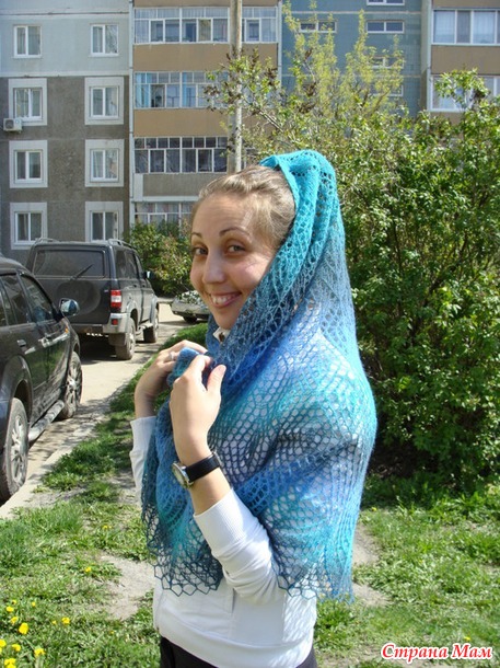 Шаль Круги на воде