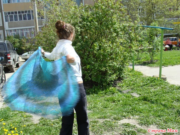 Шаль Круги на воде