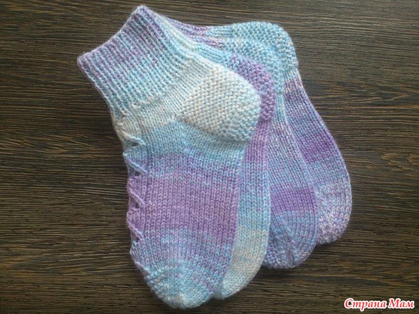 Children's socks "Purple sky"  "Pearl-blue" (-)