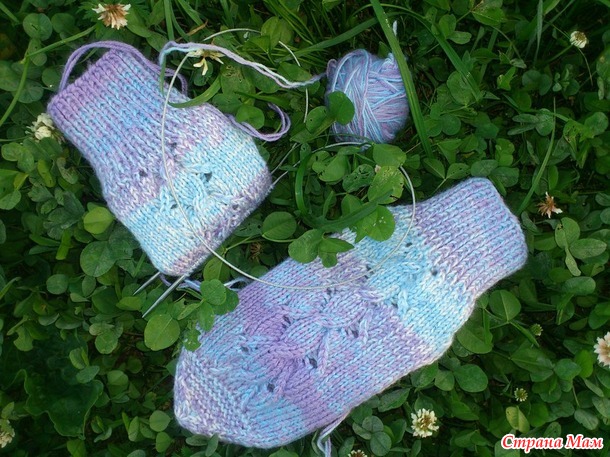 Children's socks "Purple sky" и "Pearl-blue" (Жемчужно-голубой)