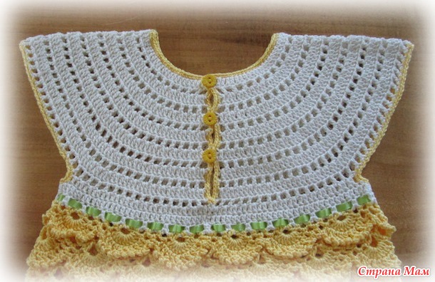 Платье "Рыбка" :-) "Child fishnet dress" - Вязание для детей - Страна Мам