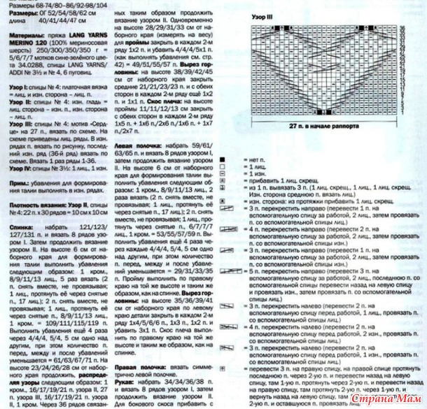 Пальто для девочки (спицами)