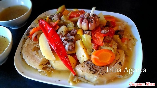 Еще один эксперимент с узбекской кухней. Дамлама (басма).