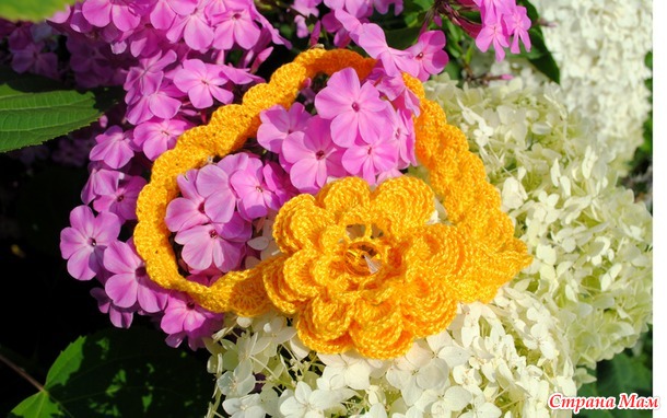 Повязка для девочки "Весенний цветок"