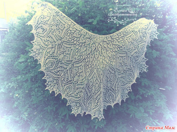 Шаль "Глория" (Soli Deo Gloria Lace Shawl) дизайнера Anna Victoria