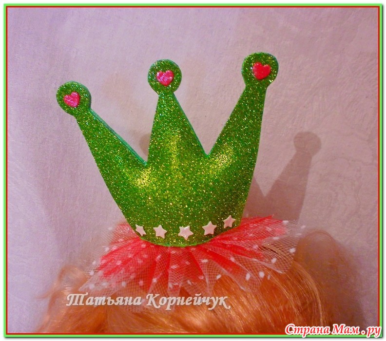 Кружевная корона для маленьких принцесс