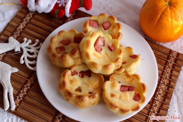Блинные булочки с начинкой