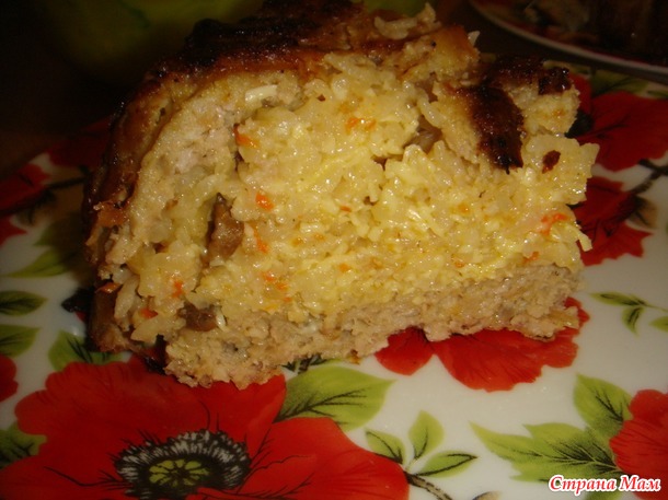 Фаршированный мясной кекс