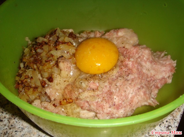 Фаршированный мясной кекс
