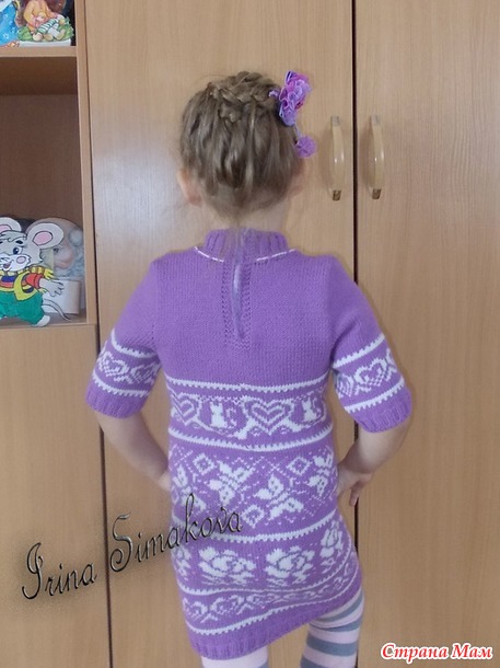 Жаккардовые платья для девочек
