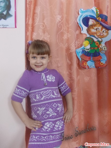 Жаккардовые платья для девочек