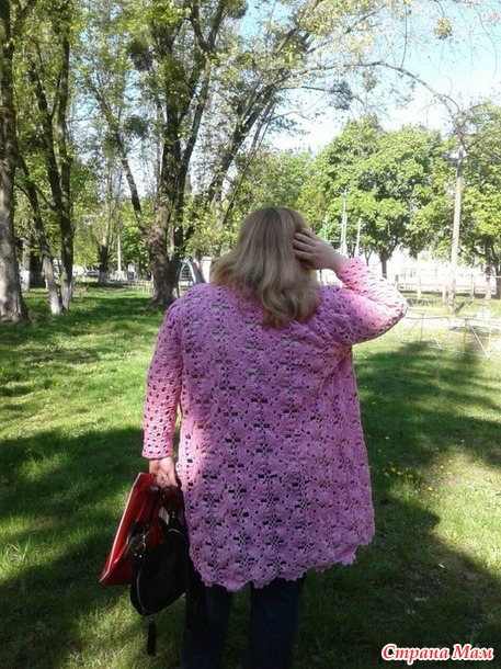 . Кардиган из ленточного кружева
