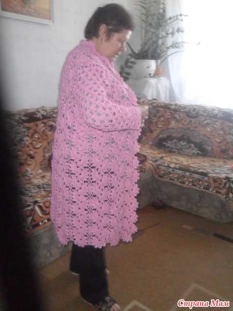 . Кардиган из ленточного кружева