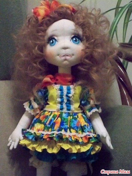 Текстильная интерьерная кукла АЛИСА. Россия