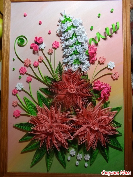 Квиллинг картина Весна