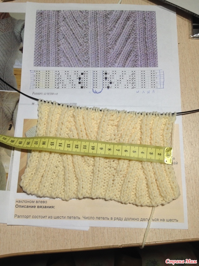 Как связать резинку для свитера