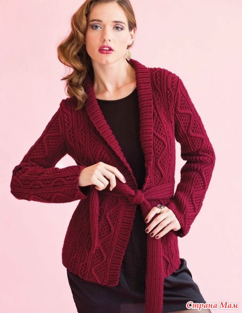  Belted  Vogue Knitting Holiday 2014.