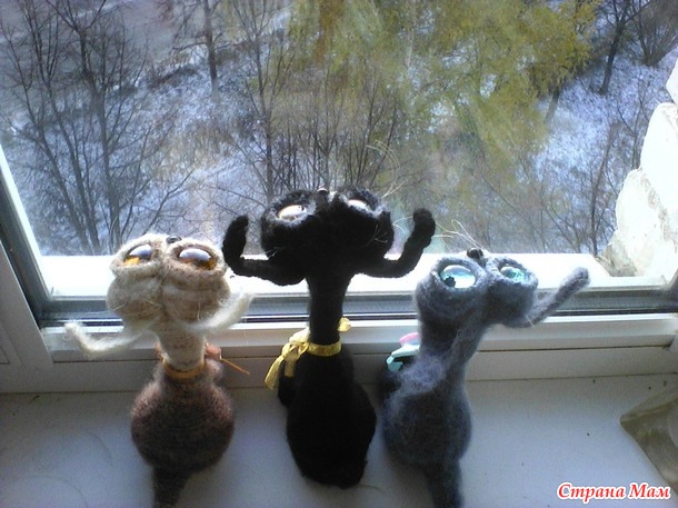 Кошечки по МК Светланы Перцевой