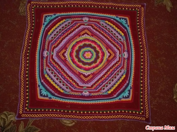 Ликвидация остатков пряжи. «Плед крючком. Sophie’s Universe.2015!»