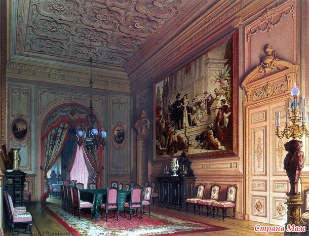 Особняк барона А. Л. Штиглица в Петербурге, 1870 год