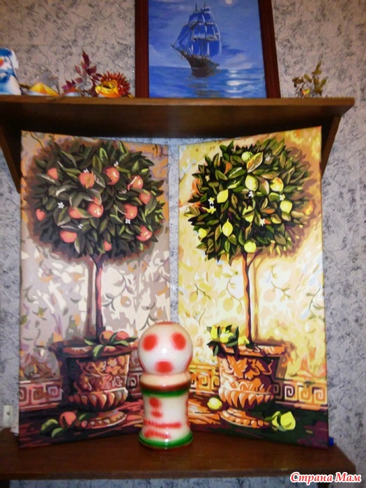 Купить картину по номерам 40х50 VA «Лимонное дерево» на aikimaster.ru