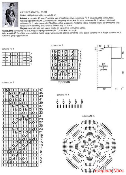Растительные узоры спицами. Коллекция-6 (узоры и модели)