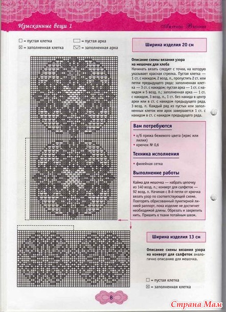 Ажурное вязание крючком