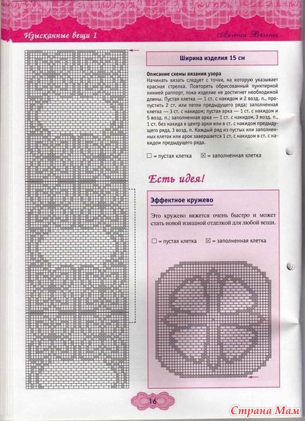 Ажурное вязание крючком