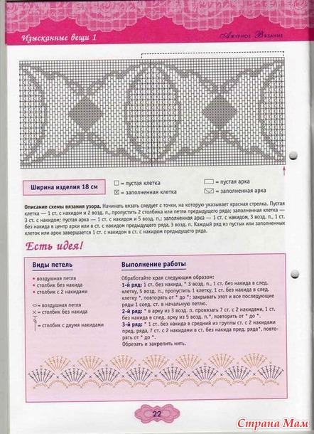 Ажурное вязание крючком