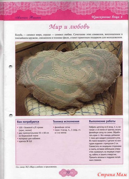Ажурное вязание крючком