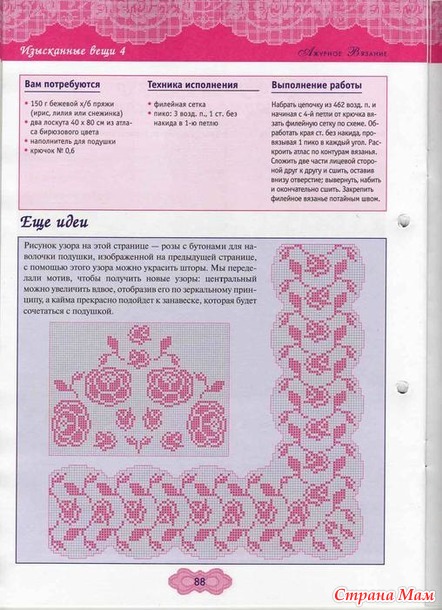 Ажурное вязание крючком