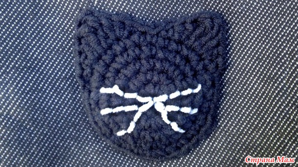  :   / Crochet cat: applique crochet pattern