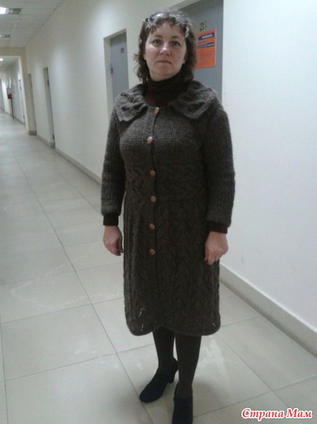 Пальто вязание