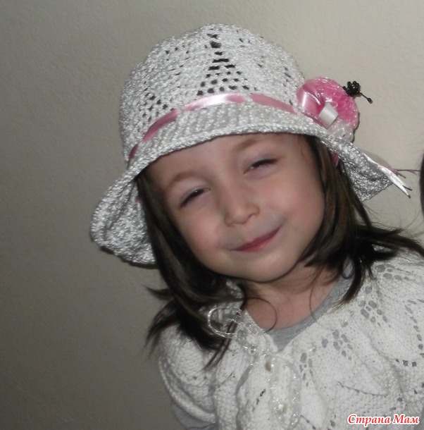 HAT (ШЛЯПА ДЕВОЧКИ КРЮЧКОМ )