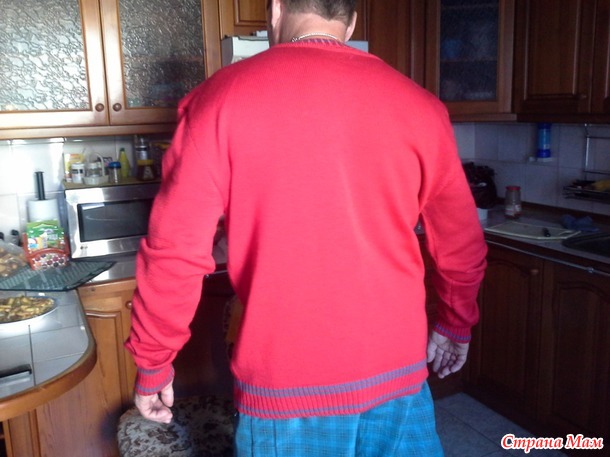 . Джемпер мужской и детская шапочка