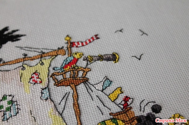 *Пиратский корабль от Bothy Threads