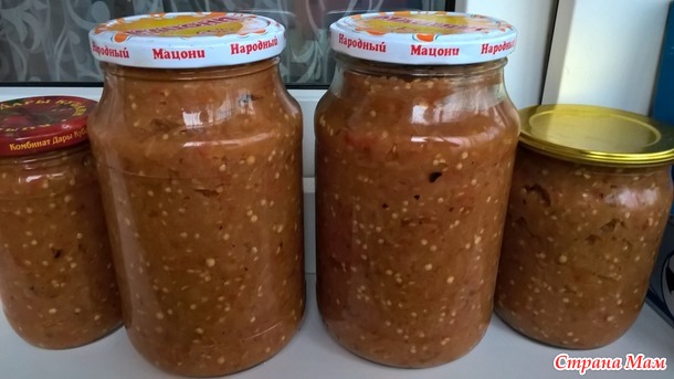 икра баклажанная по-армянски (хавиар), рецепт приготовления
